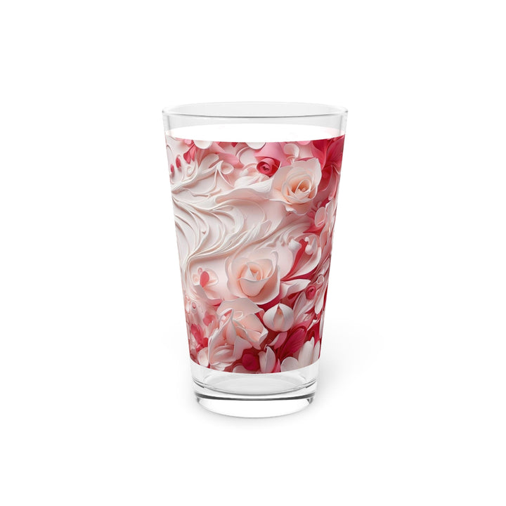 Floral Swirls Abstraction - Pint Glass - Mug - g(0D·IO) - 16oz - -