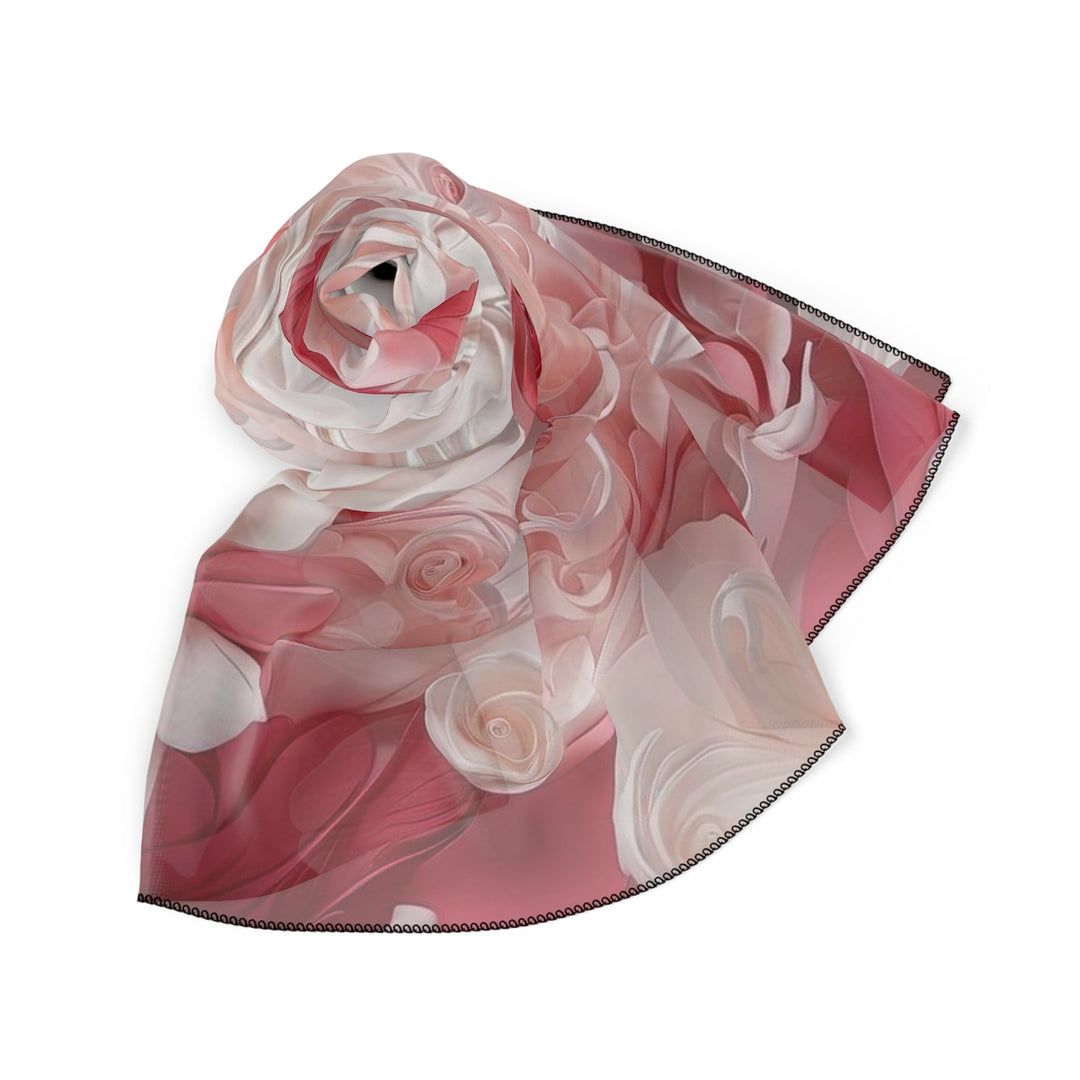 Floral Swirls Abstraction - Poly Scarf - Accessories - g(0D·IO) - Poly chiffon - 50" × 50" -