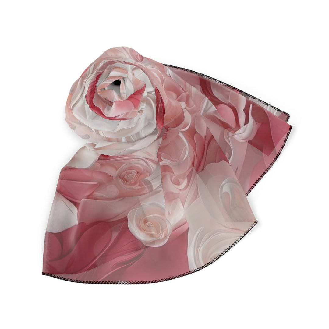 Floral Swirls Abstraction - Poly Scarf - Accessories - g(0D·IO) - Poly chiffon - 50" × 50" -