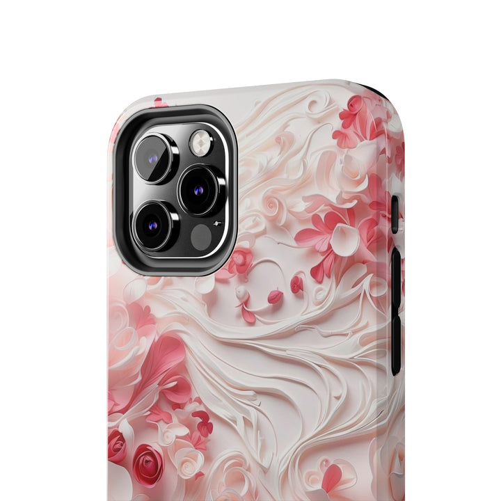 Floral Swirls Abstraction - Tough Phone Case - Phone Case - g(0D·IO) - iPhone 13 Mini - -