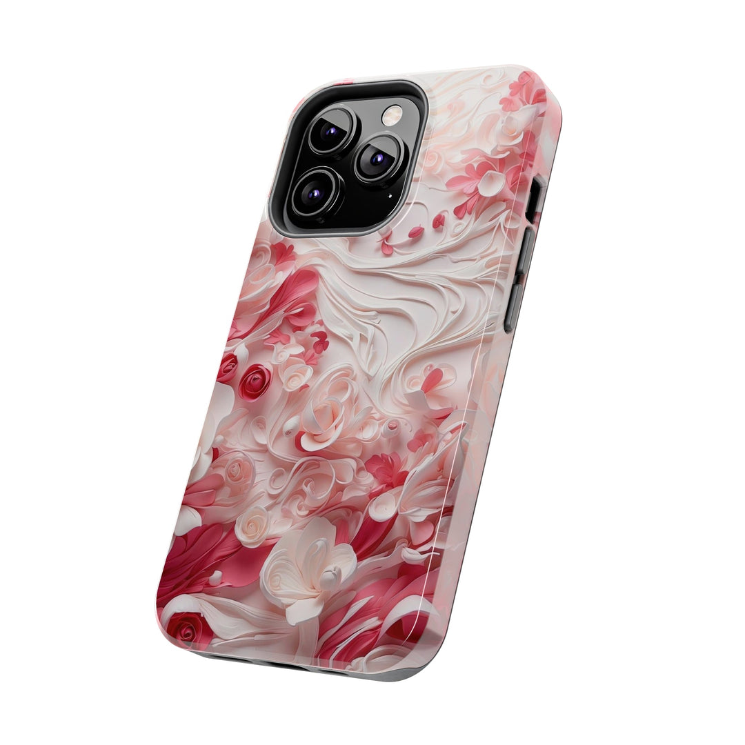 Floral Swirls Abstraction - Tough Phone Case - Phone Case - g(0D·IO) - iPhone 13 Mini - -