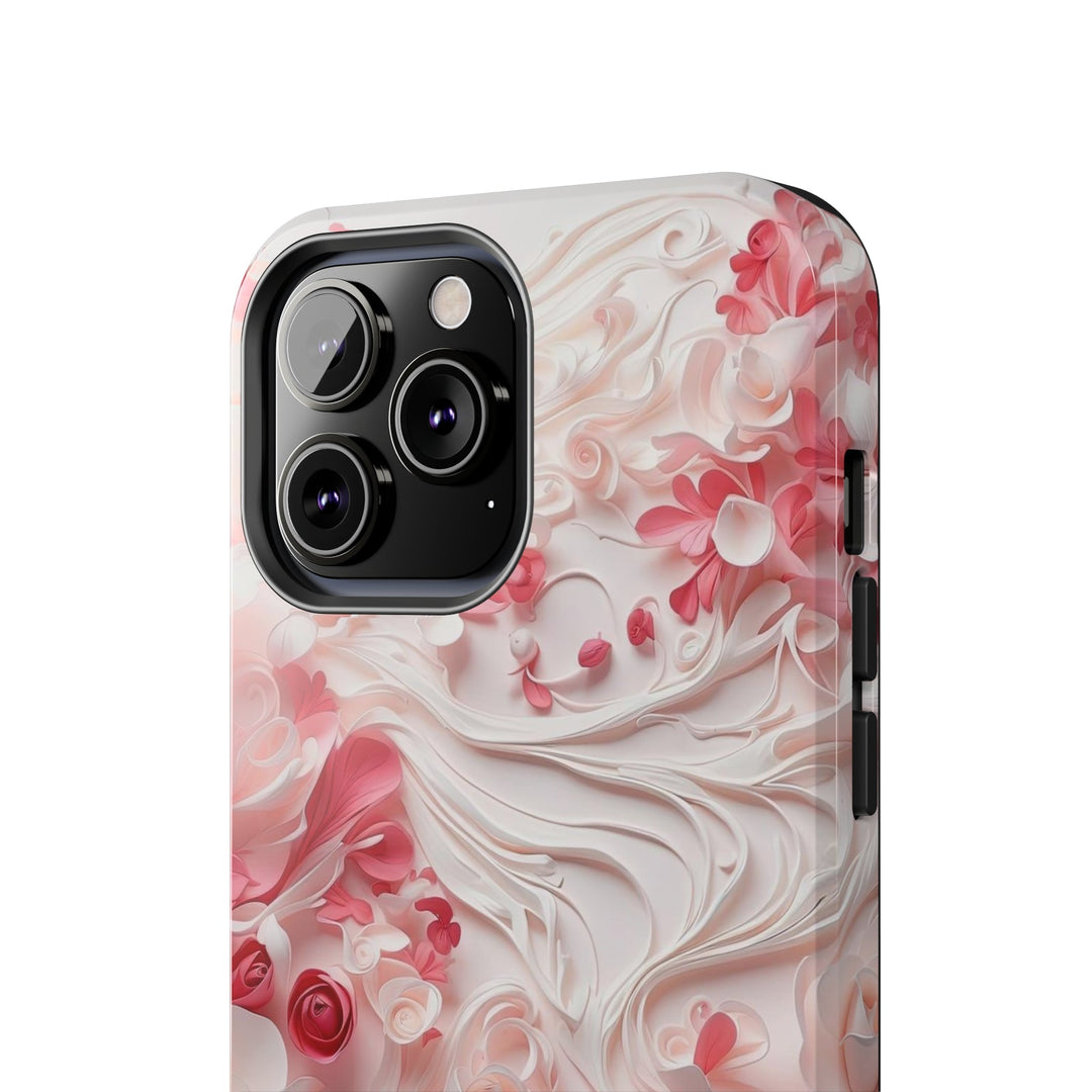 Floral Swirls Abstraction - Tough Phone Case - Phone Case - g(0D·IO) - iPhone 13 Mini - -