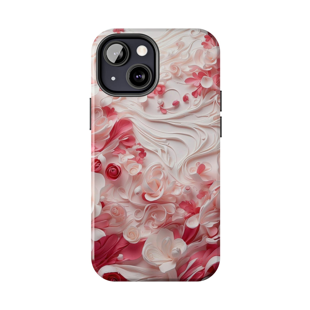 Floral Swirls Abstraction - Tough Phone Case - Phone Case - g(0D·IO) - iPhone 13 Mini - -