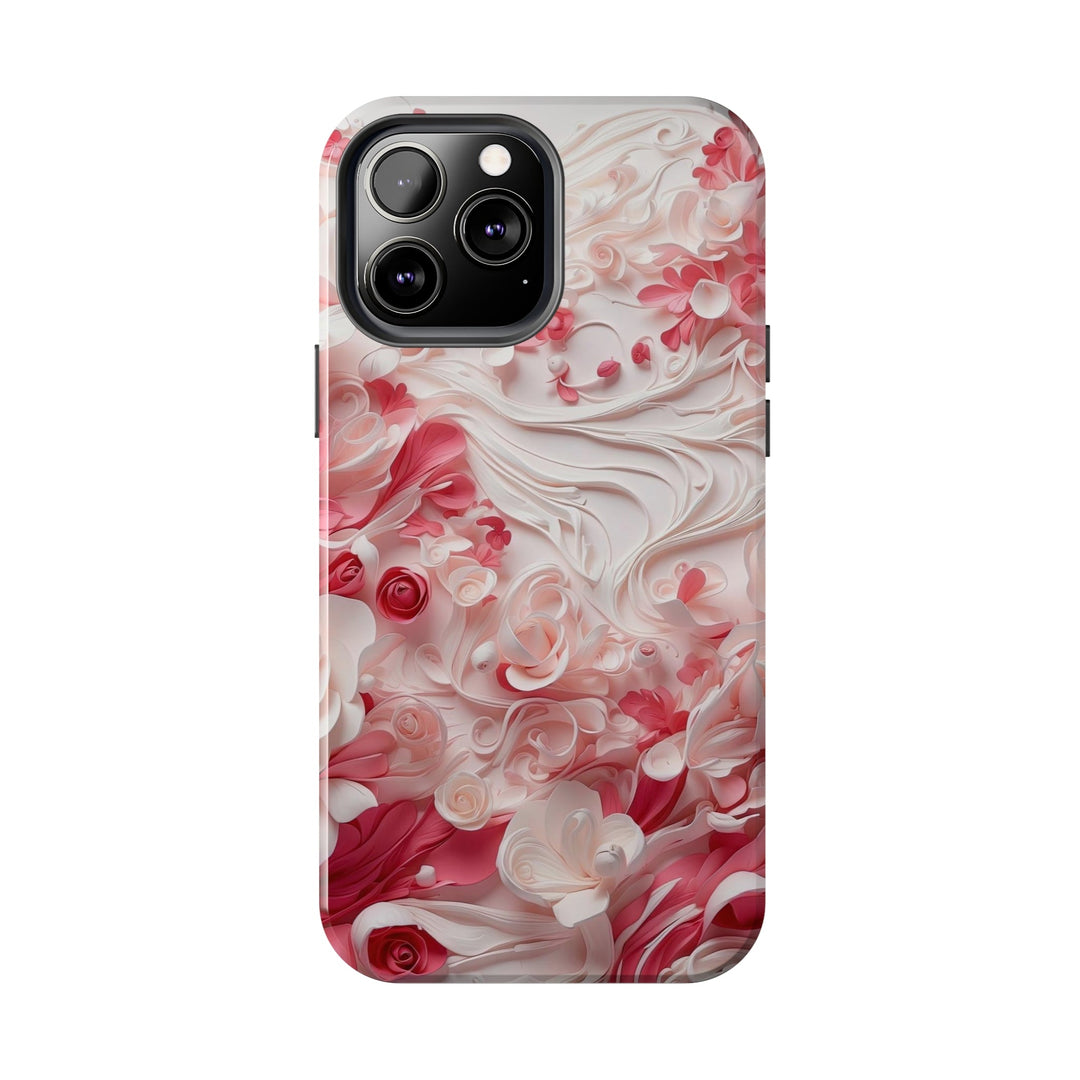 Floral Swirls Abstraction - Tough Phone Case - Phone Case - g(0D·IO) - iPhone 13 Mini - -