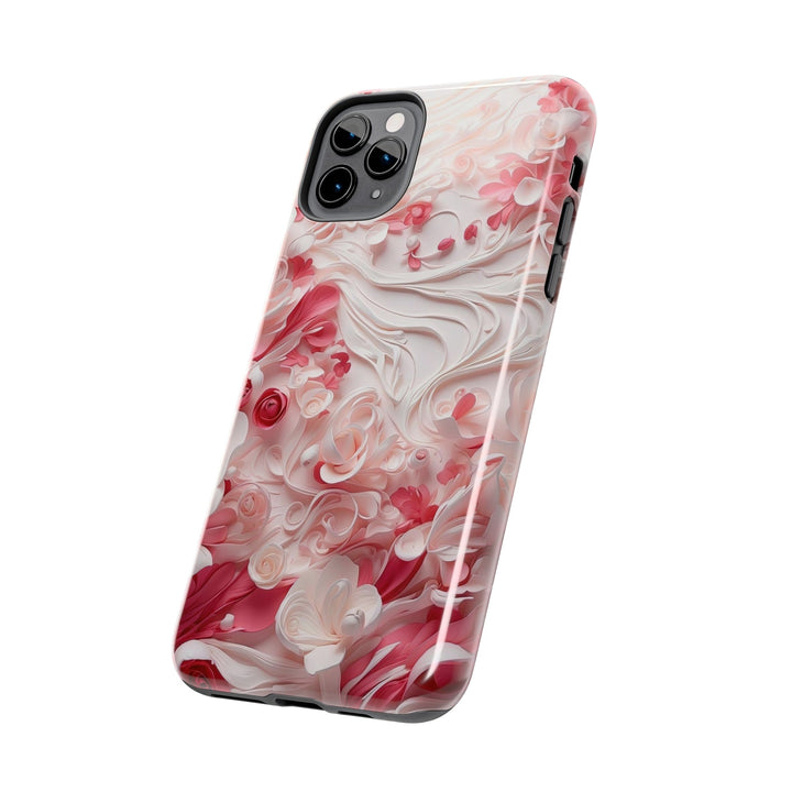 Floral Swirls Abstraction - Tough Phone Case - Phone Case - g(0D·IO) - iPhone 13 Mini - -