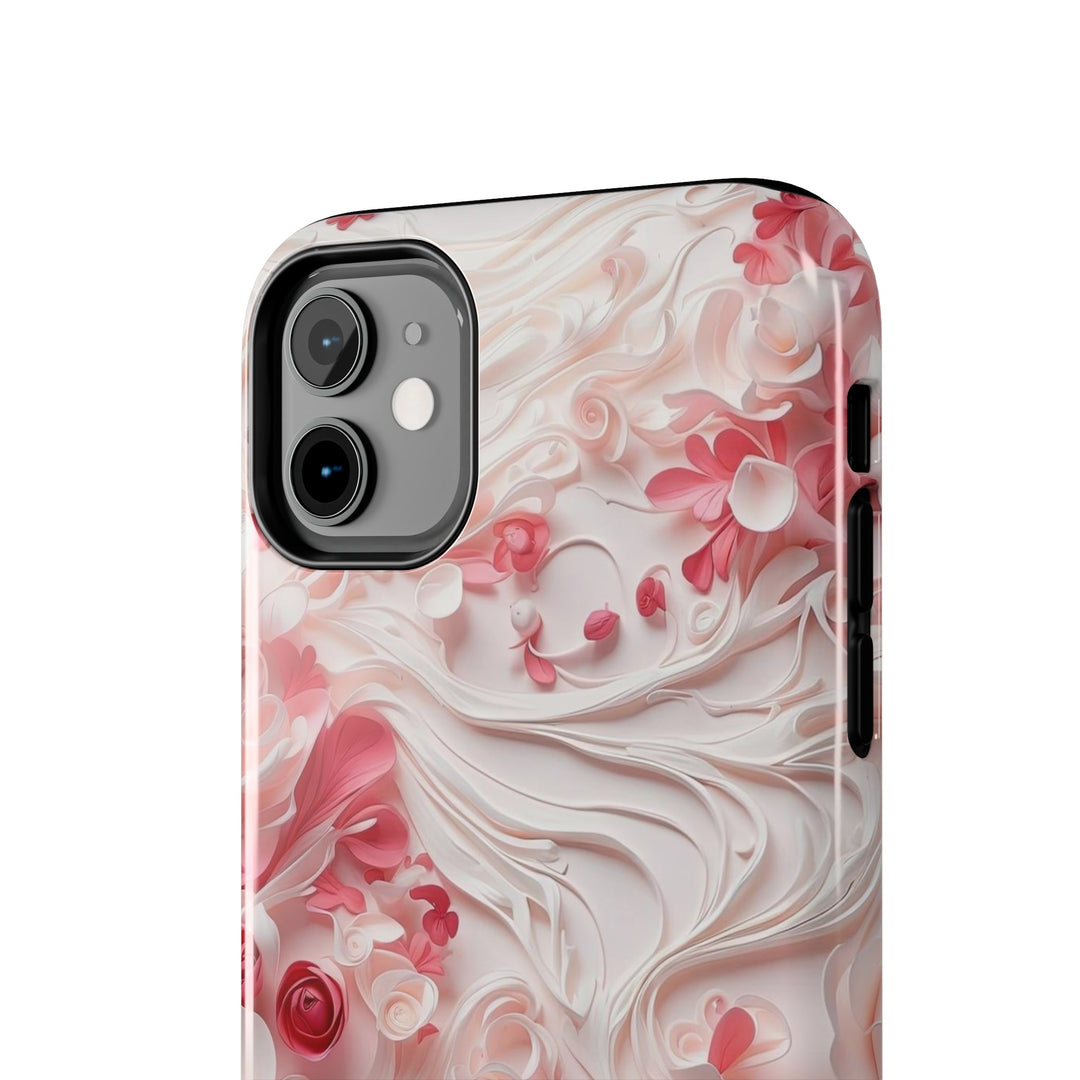 Floral Swirls Abstraction - Tough Phone Case - Phone Case - g(0D·IO) - iPhone 13 Mini - -