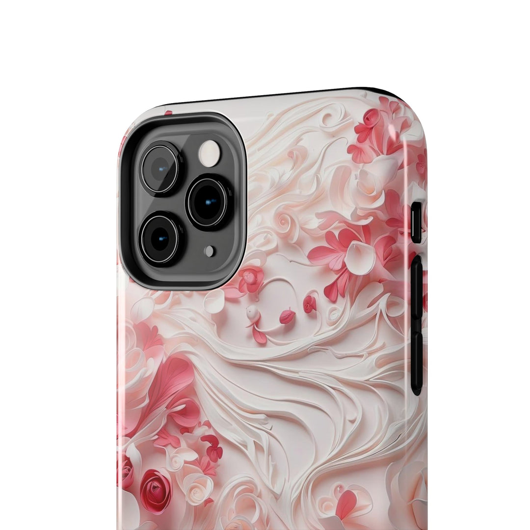 Floral Swirls Abstraction - Tough Phone Case - Phone Case - g(0D·IO) - iPhone 13 Mini - -