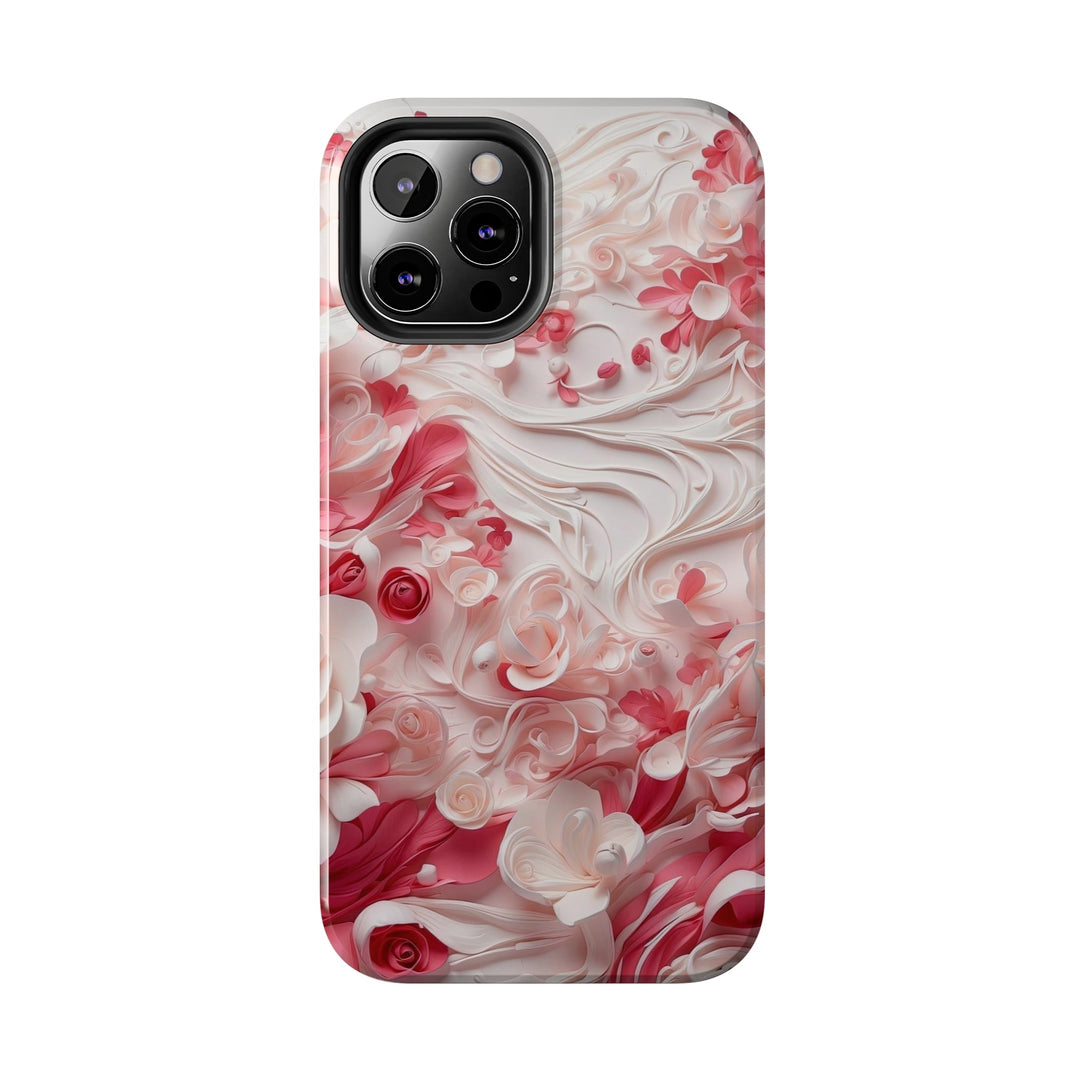 Floral Swirls Abstraction - Tough Phone Case - Phone Case - g(0D·IO) - iPhone 13 Mini - -