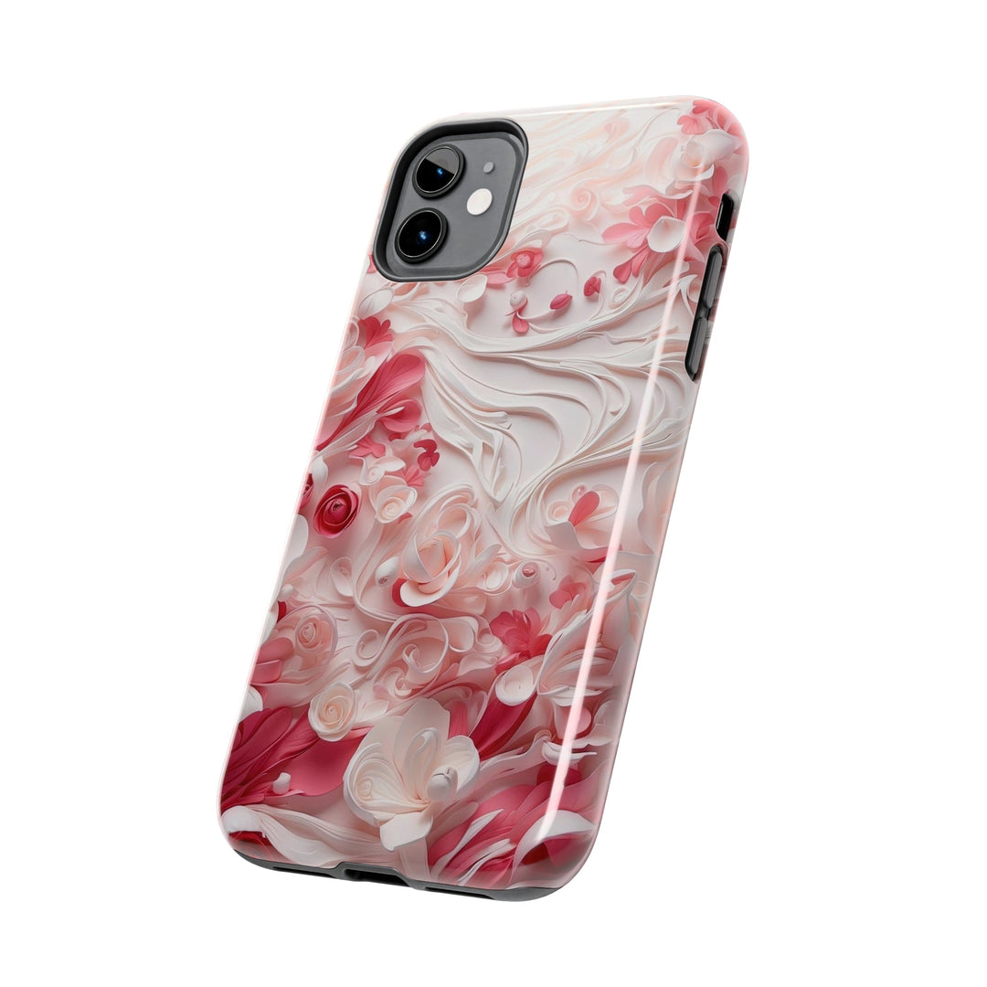 Floral Swirls Abstraction - Tough Phone Case - Phone Case - g(0D·IO) - iPhone 13 Mini - -