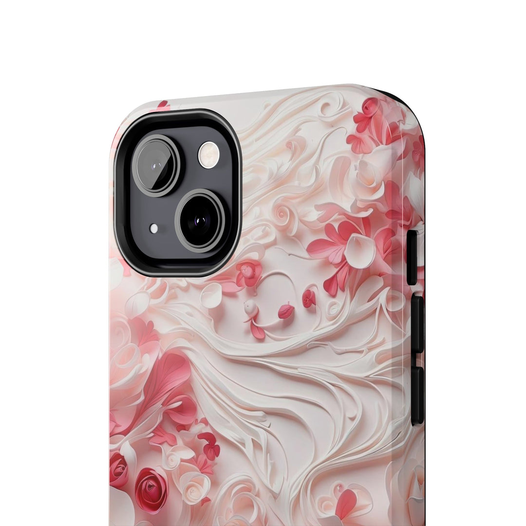 Floral Swirls Abstraction - Tough Phone Case - Phone Case - g(0D·IO) - iPhone 13 Mini - -