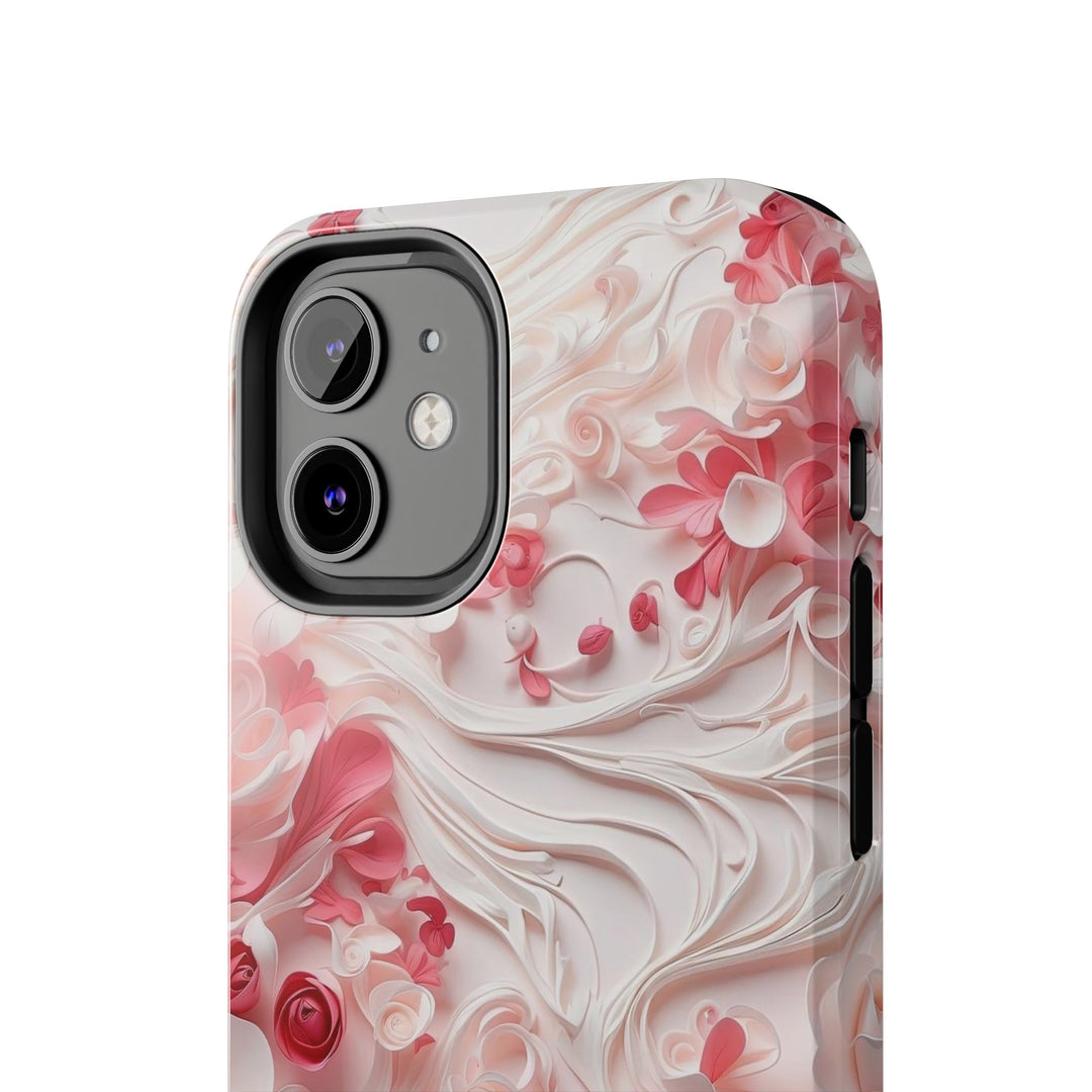 Floral Swirls Abstraction - Tough Phone Case - Phone Case - g(0D·IO) - iPhone 13 Mini - -