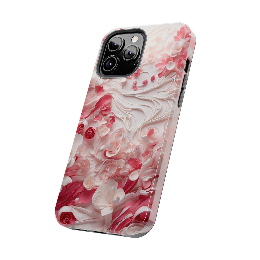 Floral Swirls Abstraction - Tough Phone Case - Phone Case - g(0D·IO) - iPhone 13 Mini - -