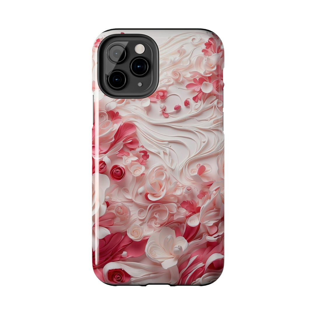 Floral Swirls Abstraction - Tough Phone Case - Phone Case - g(0D·IO) - iPhone 13 Mini - -