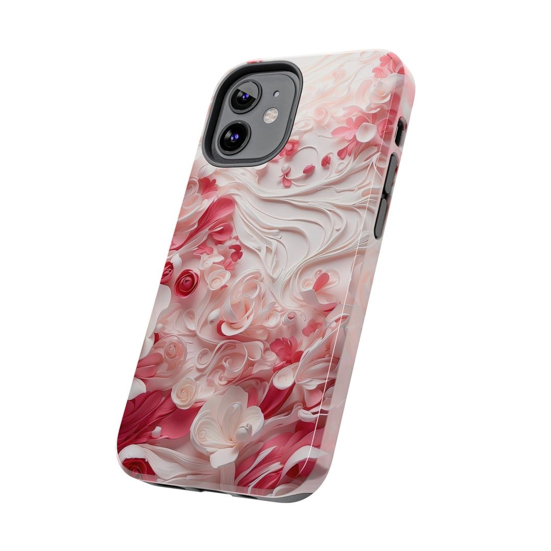 Floral Swirls Abstraction - Tough Phone Case - Phone Case - g(0D·IO) - iPhone 13 Mini - -