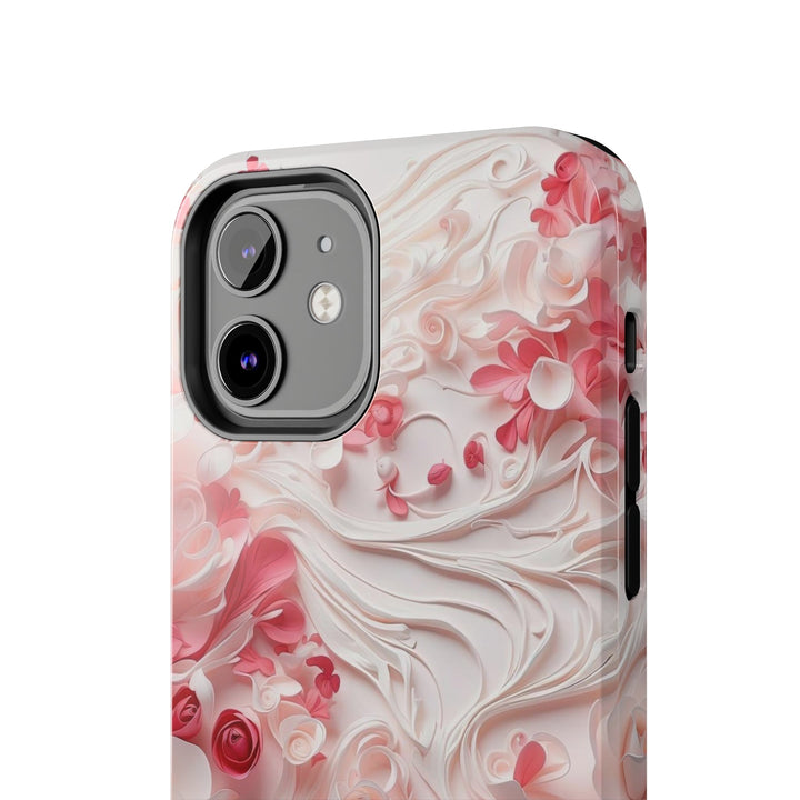 Floral Swirls Abstraction - Tough Phone Case - Phone Case - g(0D·IO) - iPhone 13 Mini - -