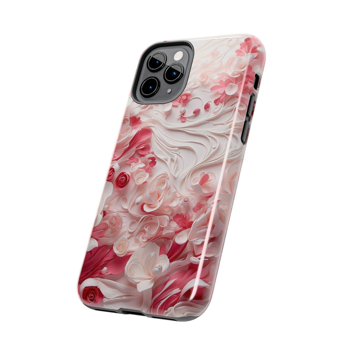 Floral Swirls Abstraction - Tough Phone Case - Phone Case - g(0D·IO) - iPhone 13 Mini - -