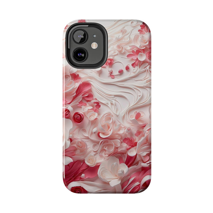 Floral Swirls Abstraction - Tough Phone Case - Phone Case - g(0D·IO) - iPhone 13 Mini - -