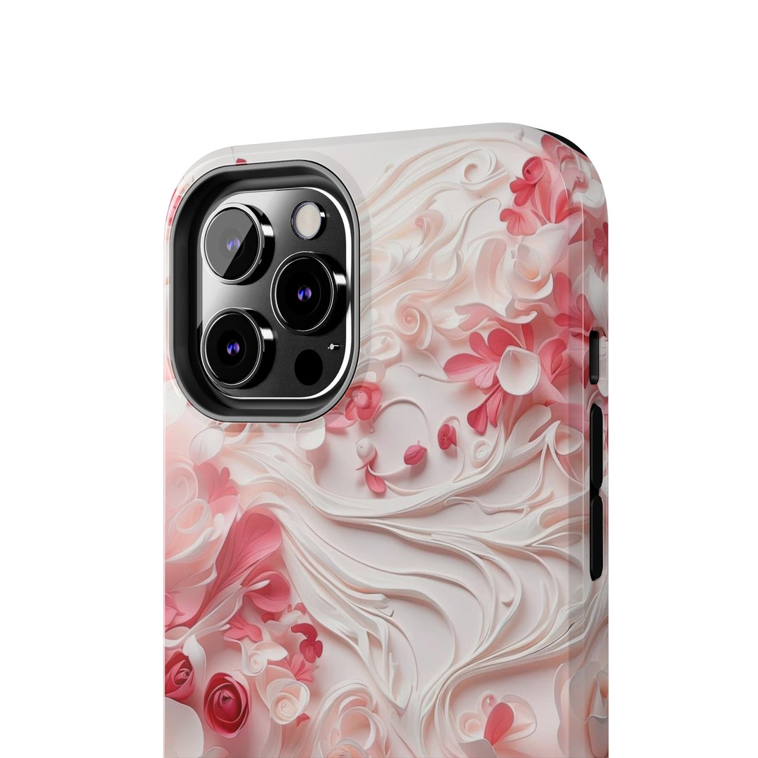 Floral Swirls Abstraction - Tough Phone Case - Phone Case - g(0D·IO) - iPhone 13 Mini - -