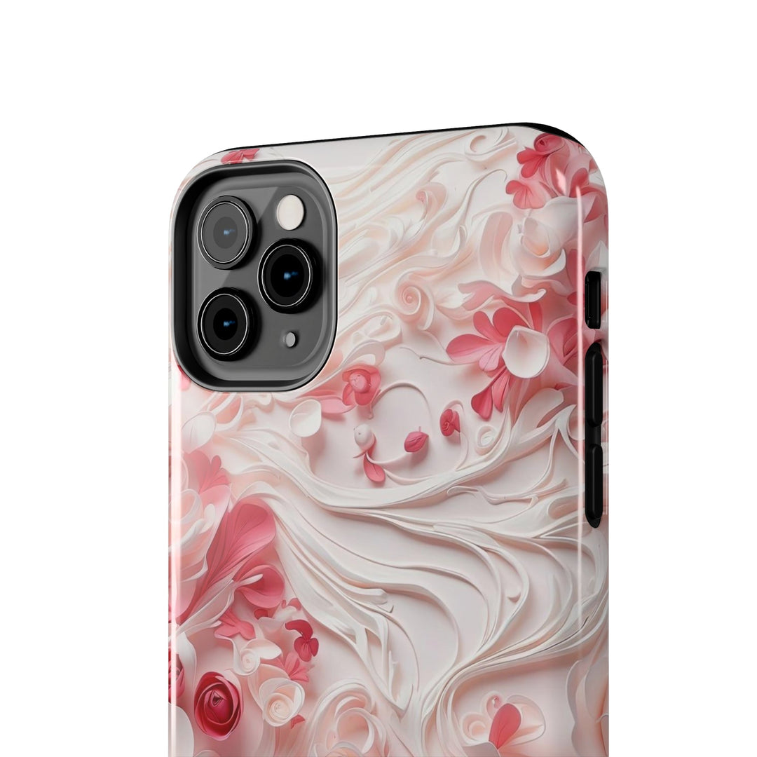 Floral Swirls Abstraction - Tough Phone Case - Phone Case - g(0D·IO) - iPhone 13 Mini - -