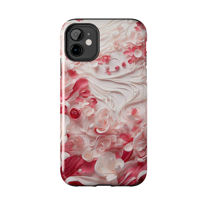 Floral Swirls Abstraction - Tough Phone Case - Phone Case - g(0D·IO) - iPhone 13 Mini - -