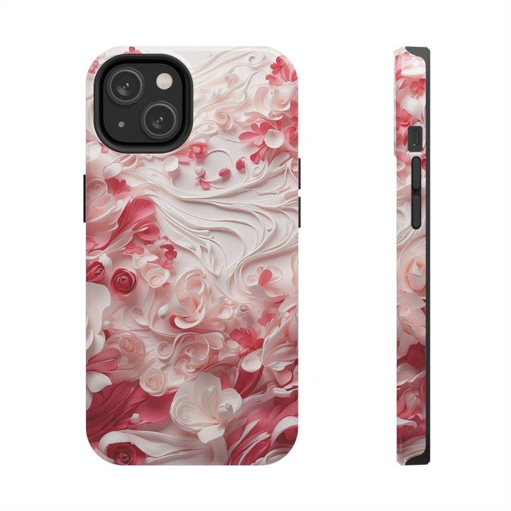 Floral Swirls Abstraction - Tough Phone Case - Phone Case - g(0D·IO) - iPhone 14 - -