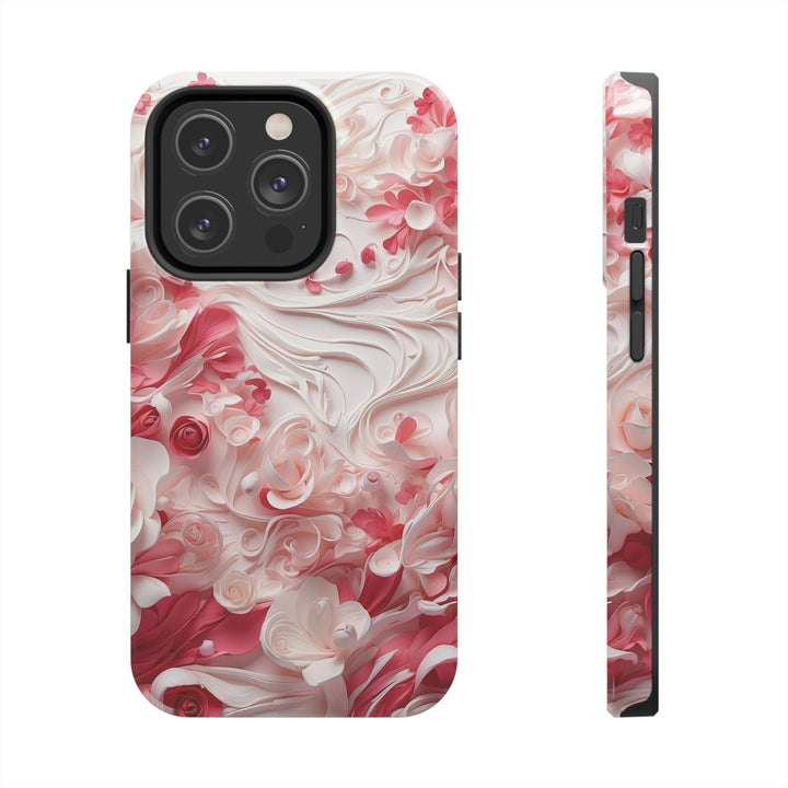 Floral Swirls Abstraction - Tough Phone Case - Phone Case - g(0D·IO) - iPhone 14 Pro - -