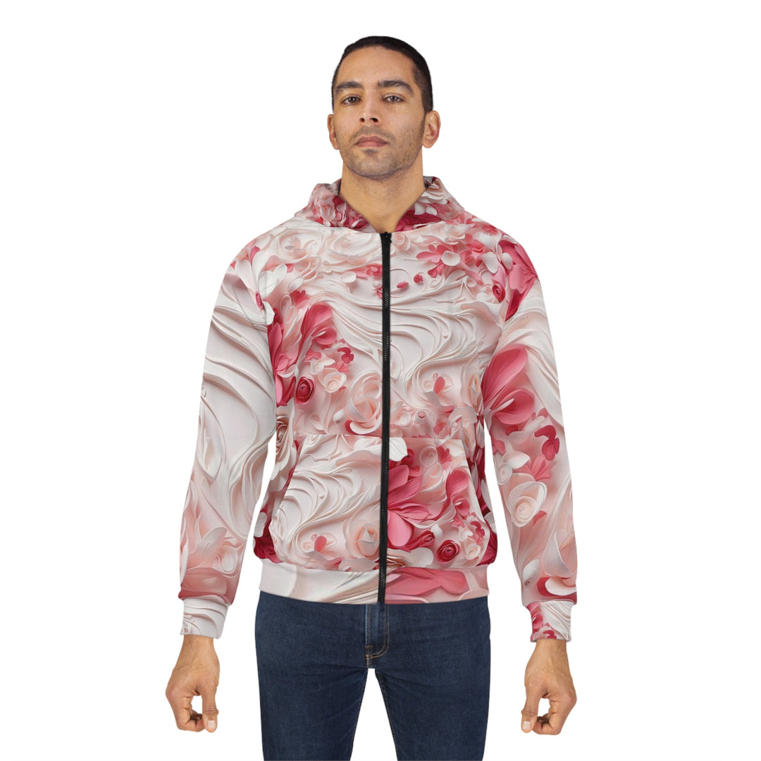 Floral Swirls Abstraction - Unisex Zip Hoodie - All Over Prints - g(0D·IO) - XS - -