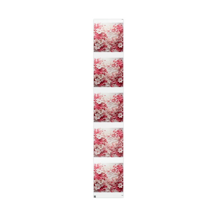 Floral Swirls Abstraction - Wrapping Paper - Home Decor - g(0D·IO) - 30" x 180" - Glossy -