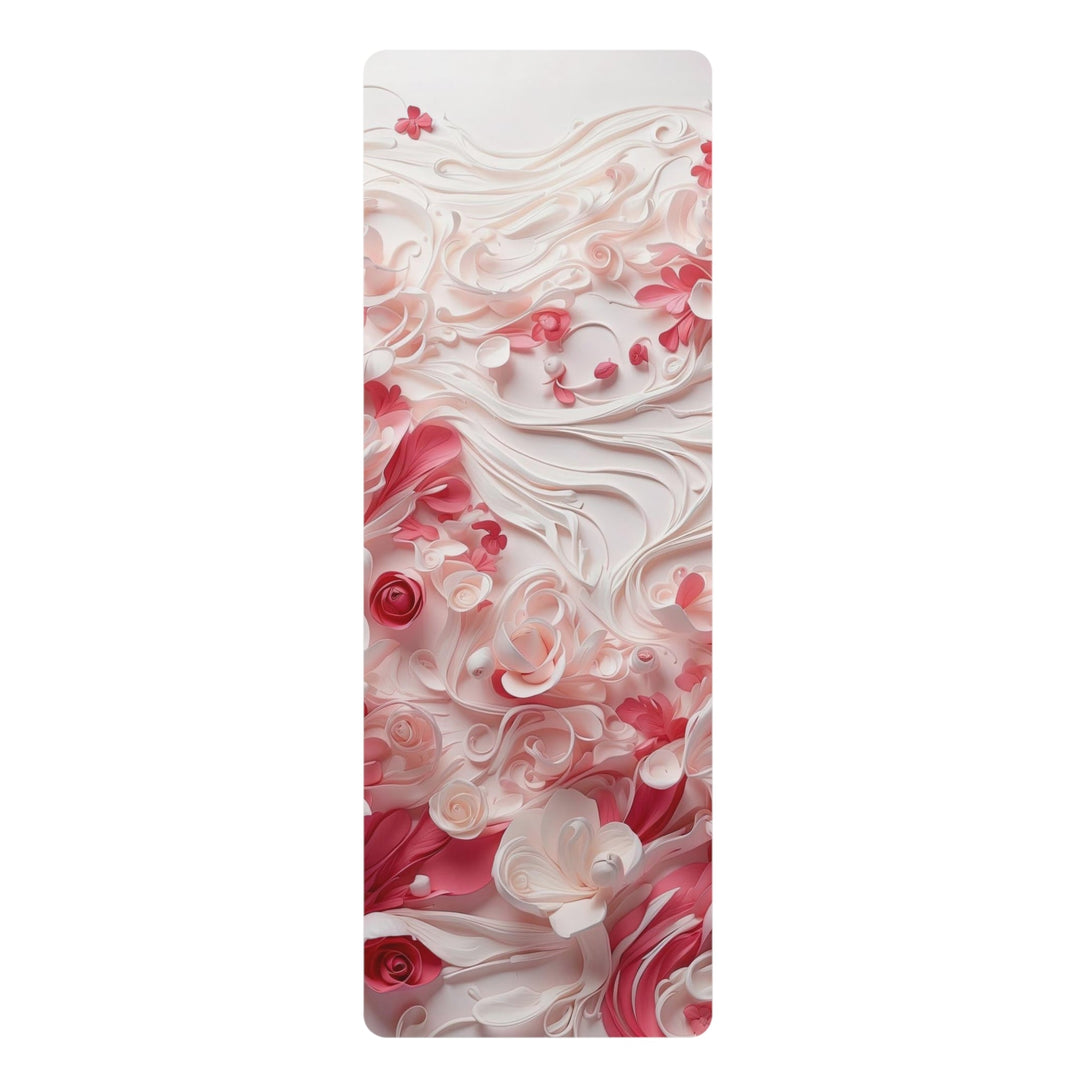 Floral Swirls Abstraction - Yoga Mat - Home Decor - g(0D·IO) - 24” x 68” - -