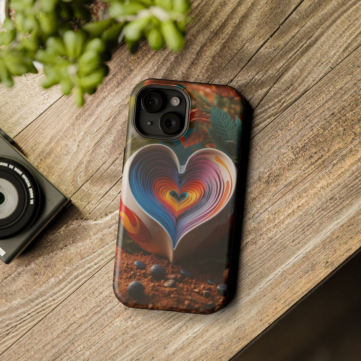 Heartfelt Autumn Read - MagSafe Tough Case - Phone Case - g(0D·IO) - iPhone 15 - Matte -