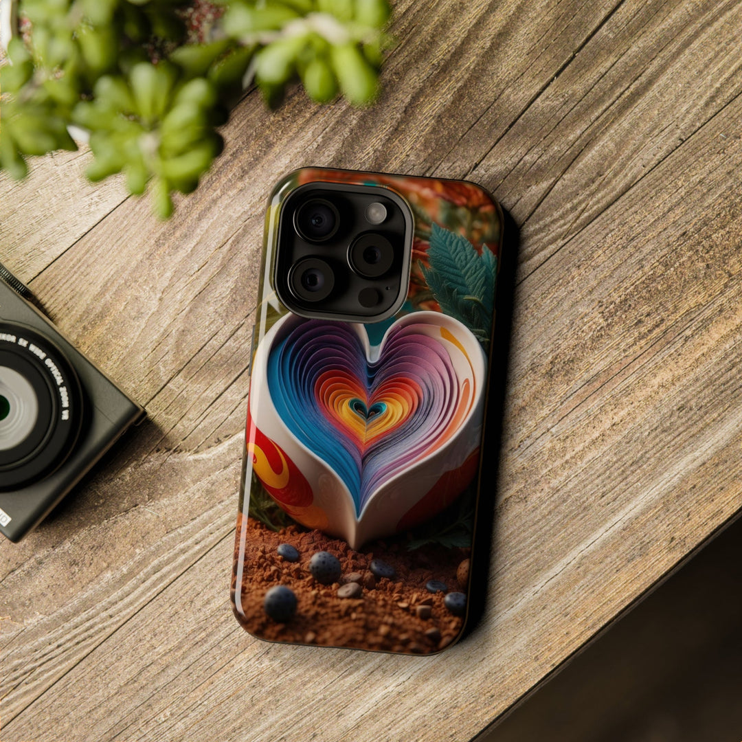 Heartfelt Autumn Read - MagSafe Tough Case - Phone Case - g(0D·IO) - iPhone 15 Pro - Matte -