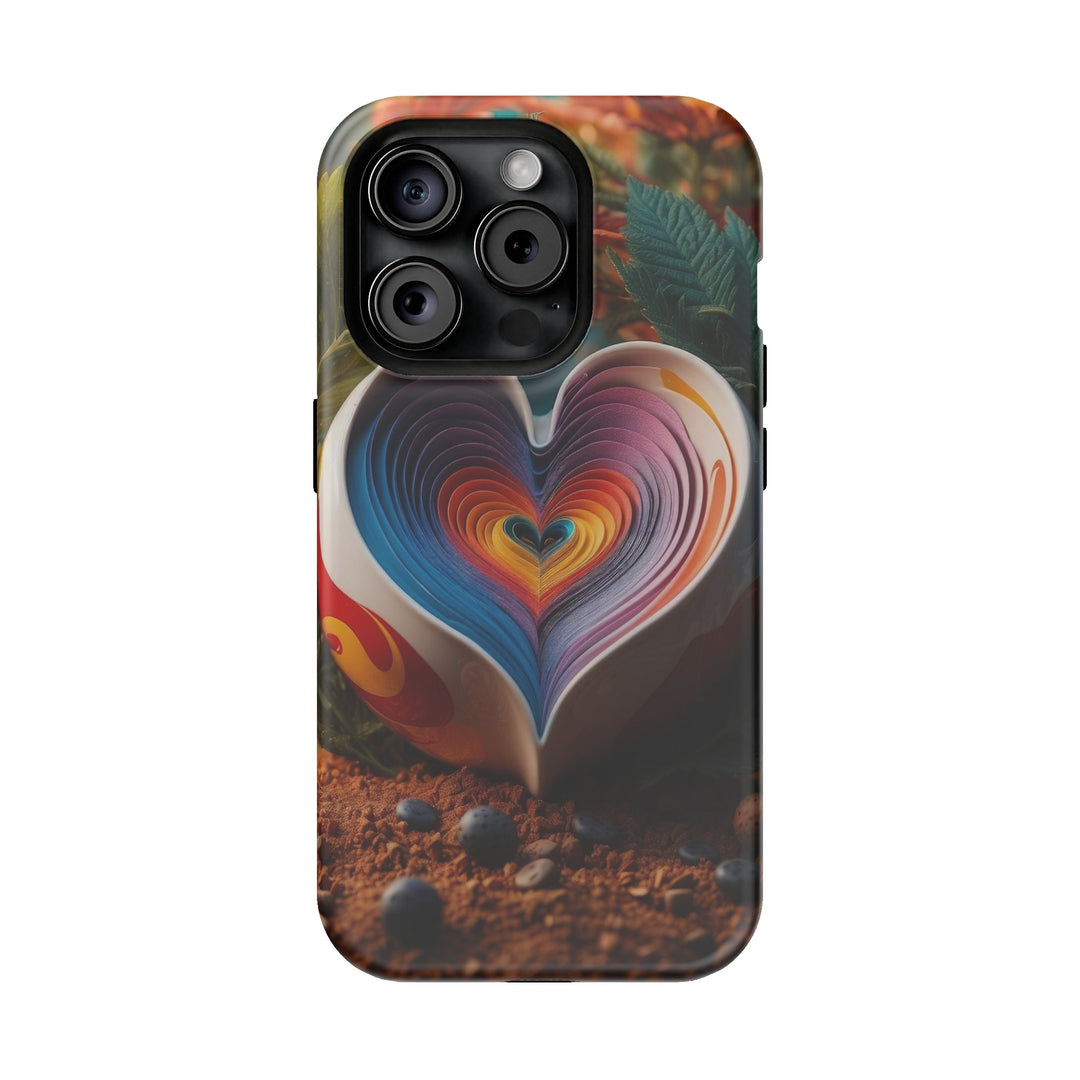 Heartfelt Autumn Read - MagSafe Tough Case - Phone Case - g(0D·IO) - iPhone 15 Pro - Matte -