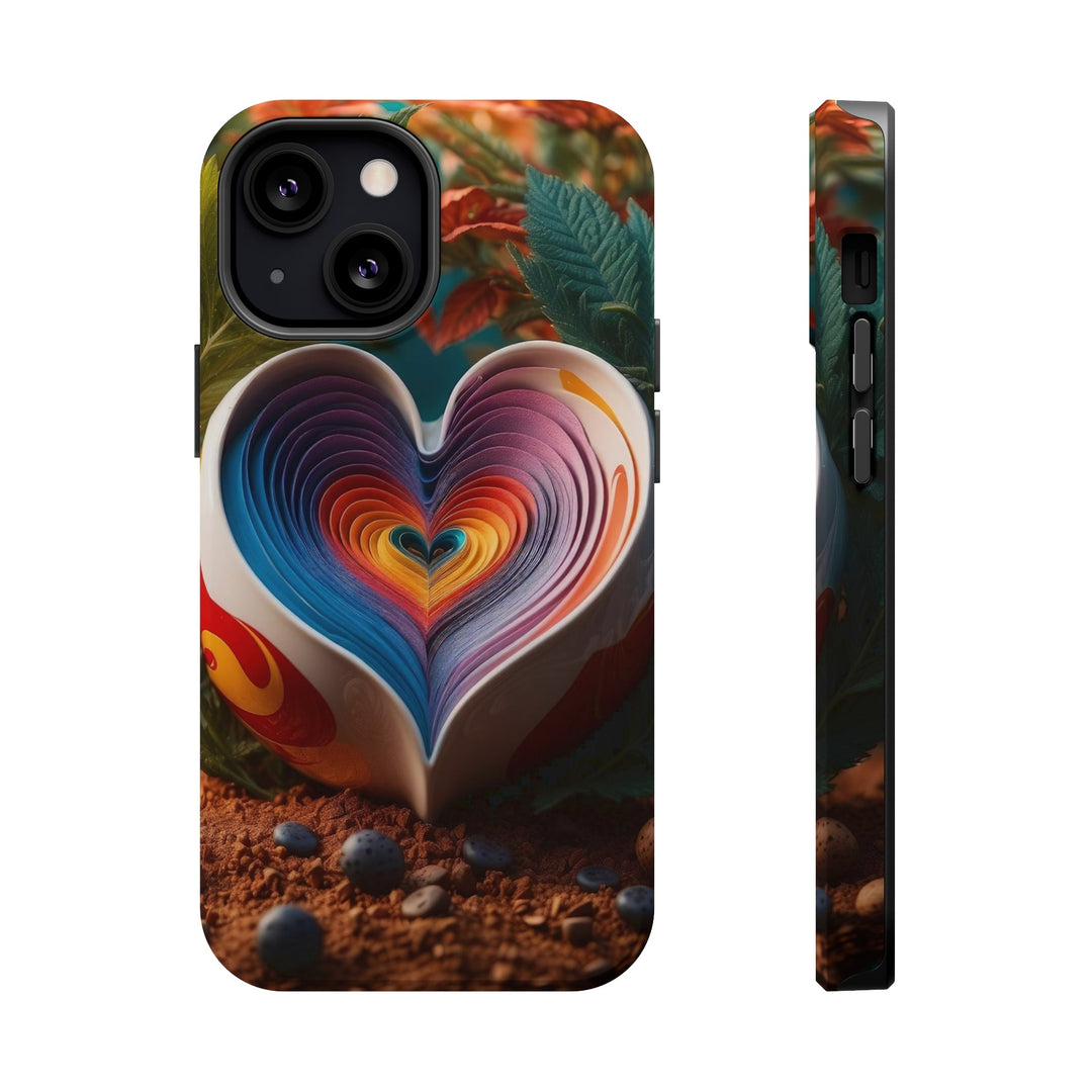 Heartfelt Autumn Read - MagSafe Tough Case - Phone Case - g(0D·IO) - iPhone 13 Mini - Matte -