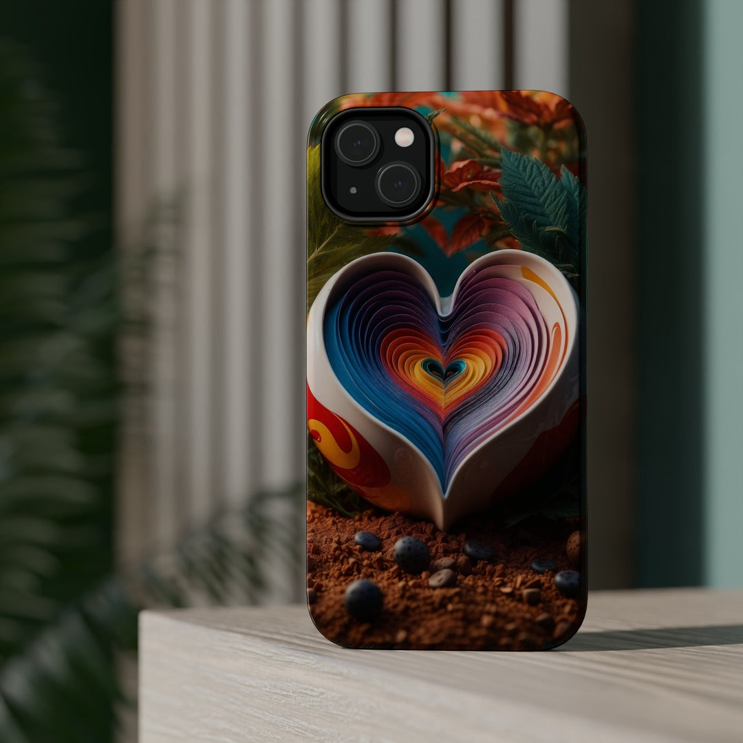 Heartfelt Autumn Read - MagSafe Tough Case - Phone Case - g(0D·IO) - iPhone 15 Pro - Glossy -