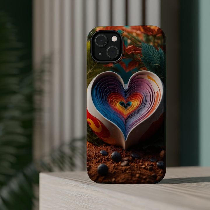 Heartfelt Autumn Read - MagSafe Tough Case - Phone Case - g(0D·IO) - iPhone 15 Pro - Glossy -