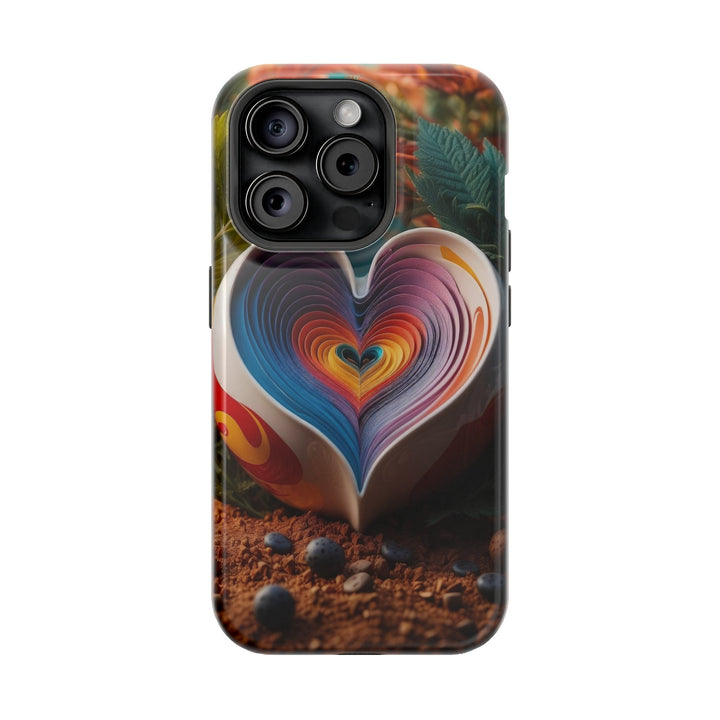 Heartfelt Autumn Read - MagSafe Tough Case - Phone Case - g(0D·IO) - iPhone 15 Pro - Glossy -