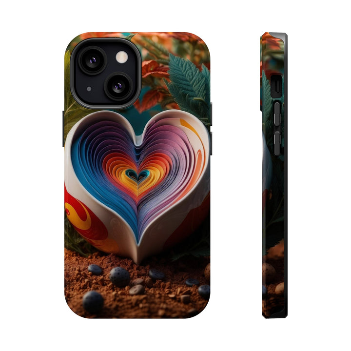 Heartfelt Autumn Read - MagSafe Tough Case - Phone Case - g(0D·IO) - iPhone 13 Mini - Glossy -