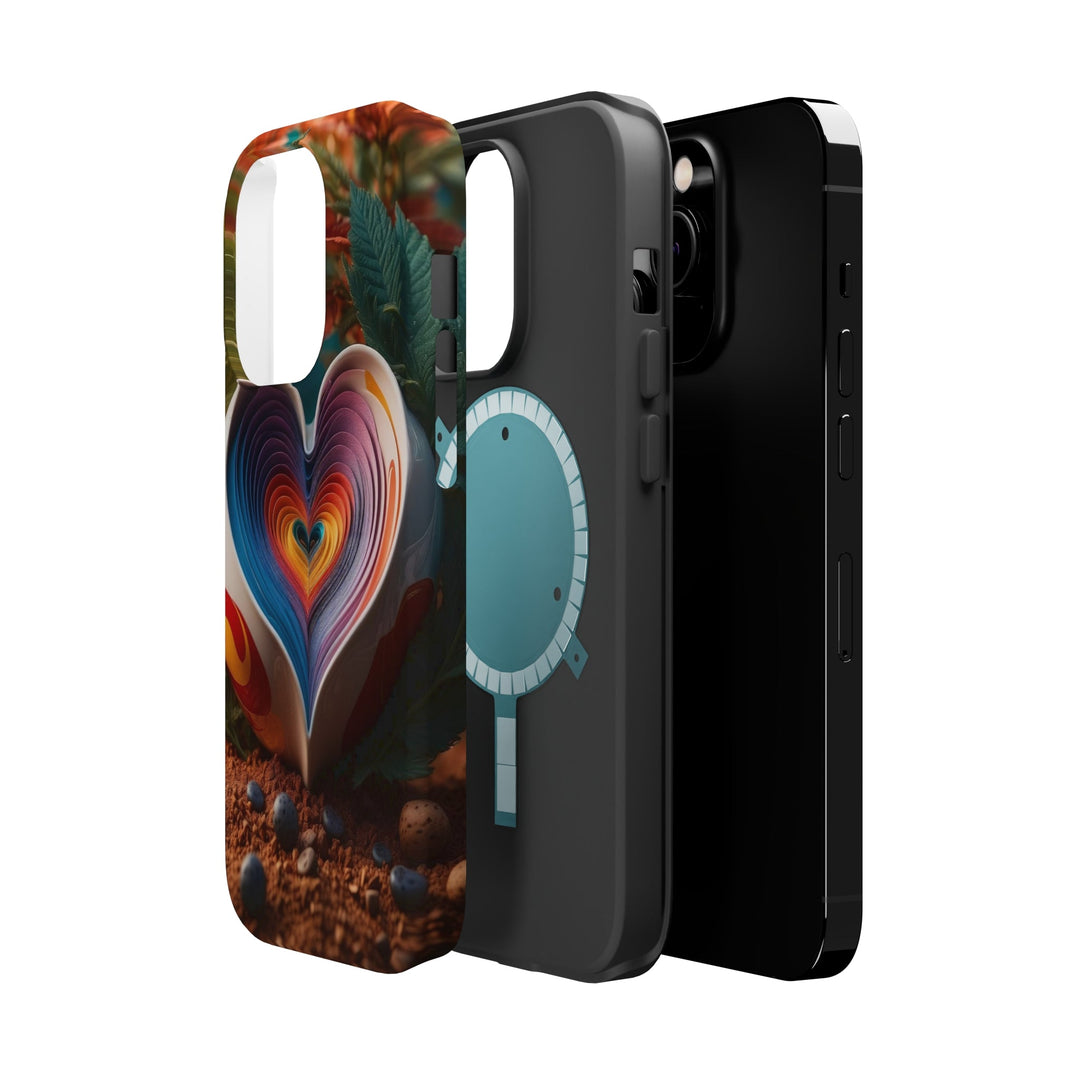 Heartfelt Autumn Read - MagSafe Tough Case - Phone Case - g(0D·IO) - iPhone 14 Plus - Glossy -