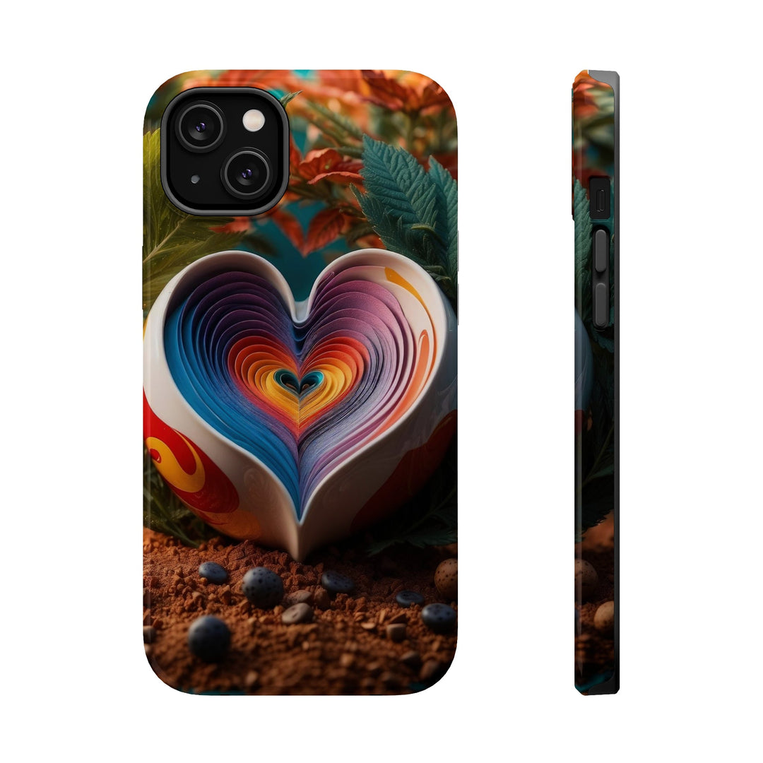 Heartfelt Autumn Read - MagSafe Tough Case - Phone Case - g(0D·IO) - iPhone 14 Plus - Glossy -