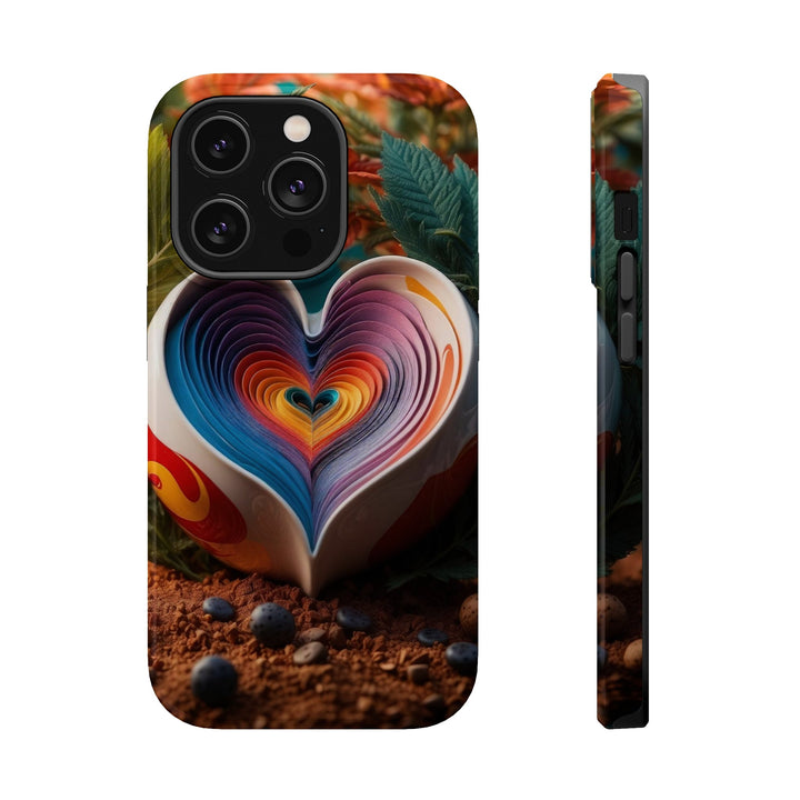Heartfelt Autumn Read - MagSafe Tough Case - Phone Case - g(0D·IO) - iPhone 14 Pro - Glossy -