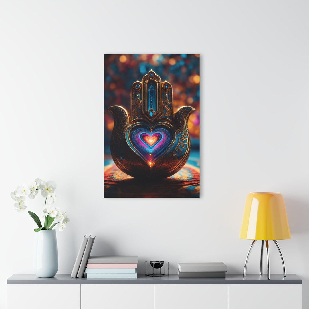 Illuminated Heart Lamp - Acrylic Prints (French Cleat Hanging) - Home Decor - g(0D·IO) - 24" x 36" (Vertical) - 0.25'' -