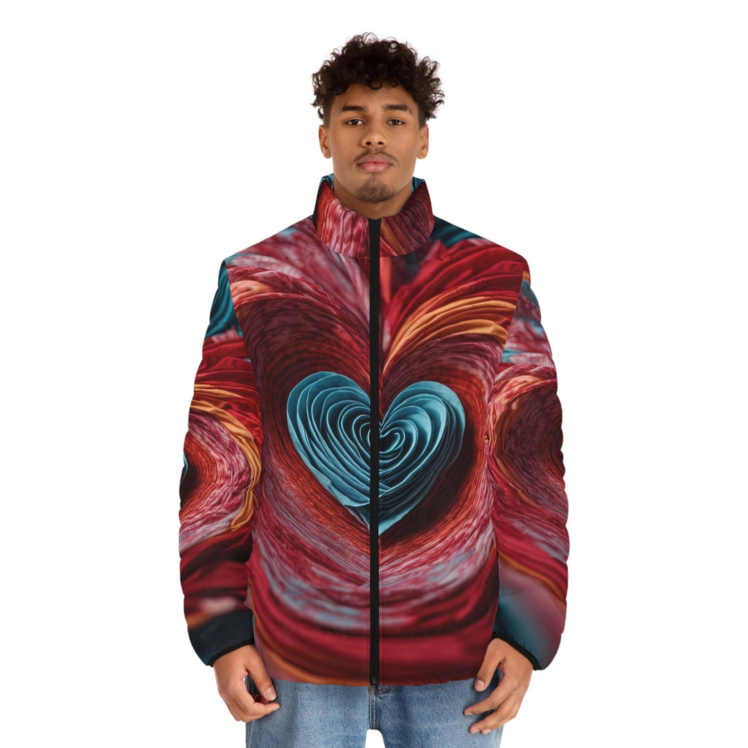 Infinite Fabric Love - Puffer Jacket - All Over Prints - g(0D·IO) - S - Black zipper -