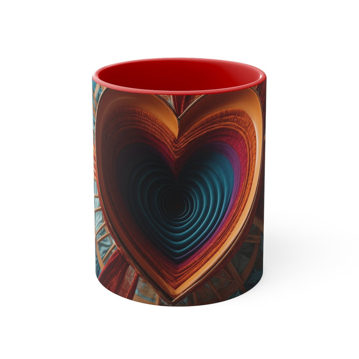 Infinite Heart Canopy - Accent Coffee Mug - Mug - g(0D·IO) - Red - 11oz -