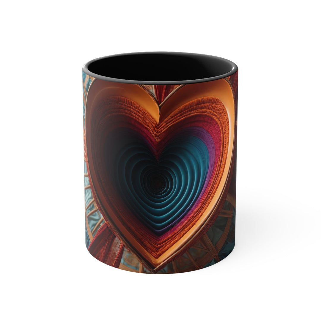 Infinite Heart Canopy - Accent Coffee Mug - Mug - g(0D·IO) - Black - 11oz -