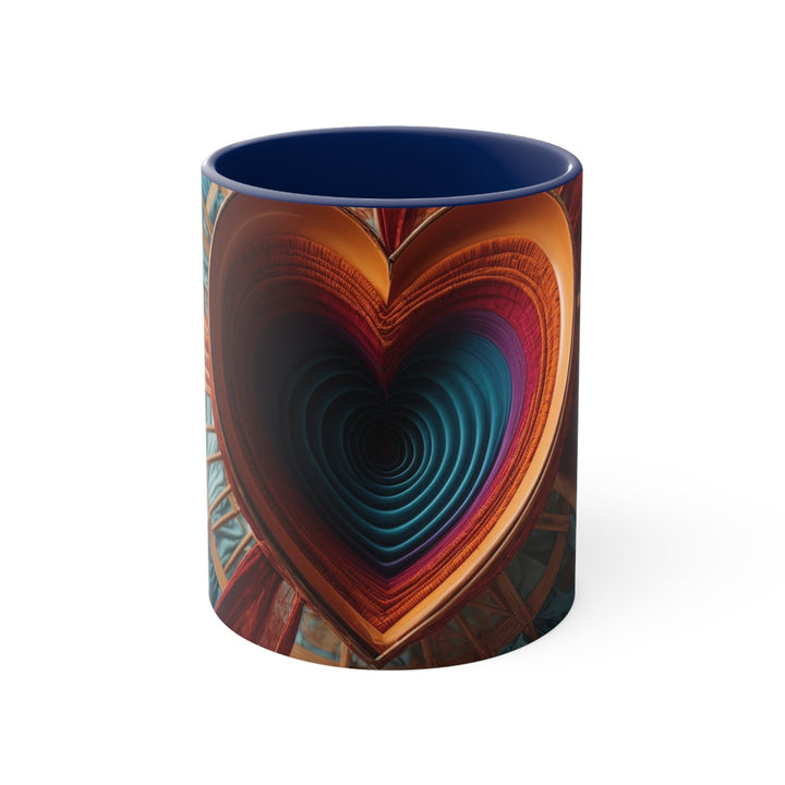 Infinite Heart Canopy - Accent Coffee Mug - Mug - g(0D·IO) - Navy - 11oz -