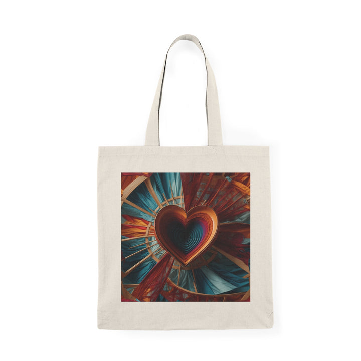 Infinite Heart Canopy - Natural Tote Bag - Bags - g(0D·IO) - 15" x 16" - Natural -