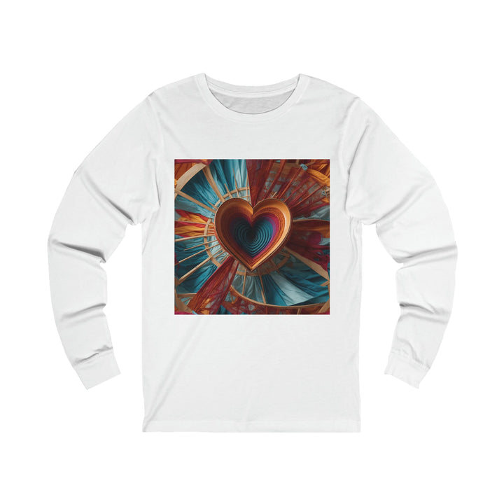 Infinite Heart Canopy - Unisex Jersey Long Sleeve Tee - Long-sleeve - g(0D·IO) - S - White -