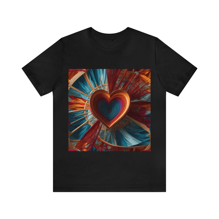 Infinite Heart Canopy - Unisex Jersey Short Sleeve Tee - T-Shirt - g(0D·IO) - Black - S -