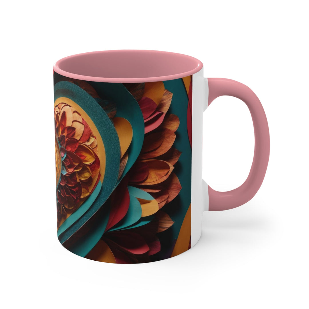 Infinite Layered Heart - Accent Coffee Mug - Mug - g(0D·IO) - Pink - 11oz -