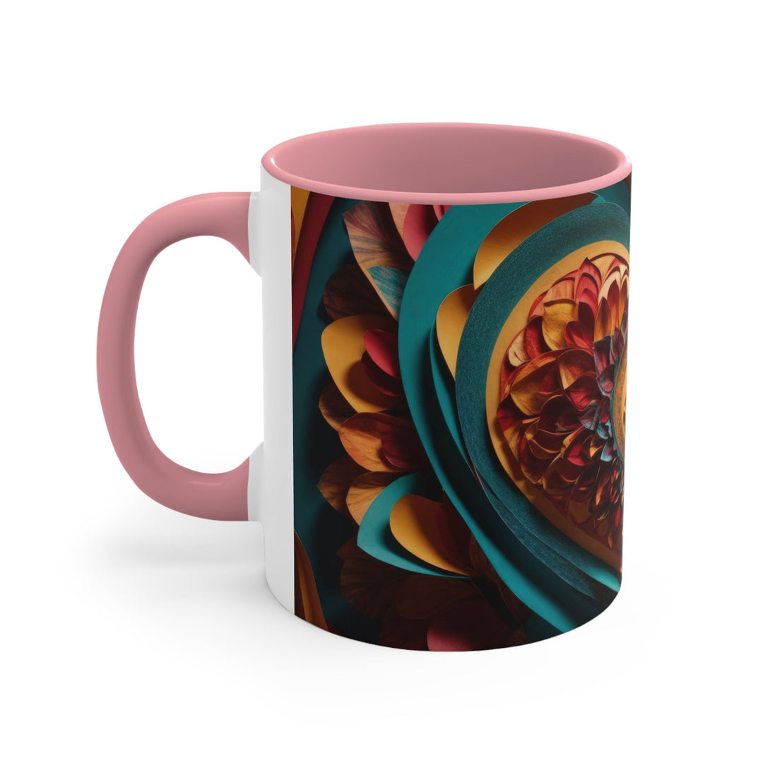 Infinite Layered Heart - Accent Coffee Mug - Mug - g(0D·IO) - Pink - 11oz -